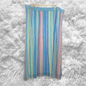 Ruby Rd. Vibrant Striped Maxi Skirt